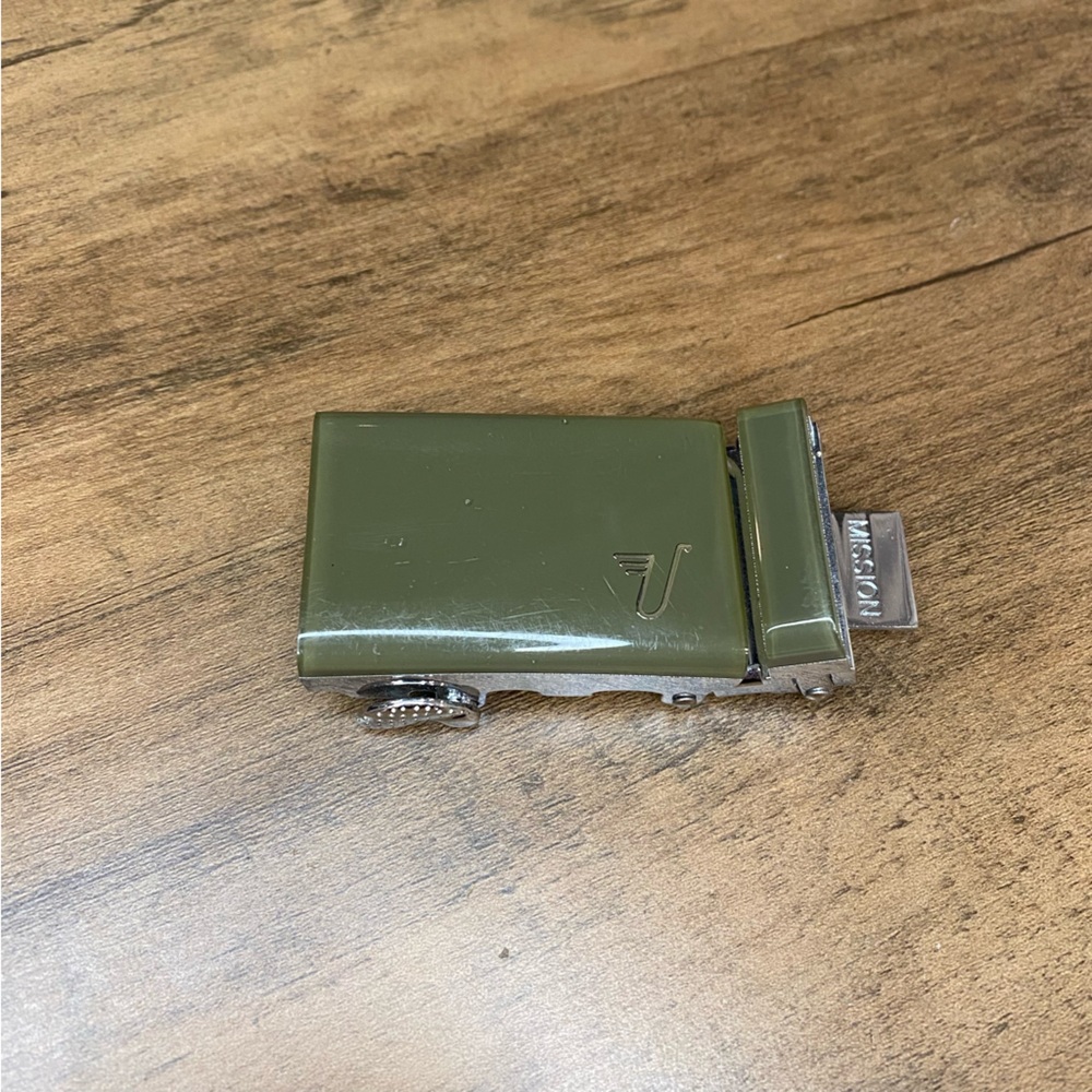 Mission Belt Buckle Gray Green 35mm Men’s Belts